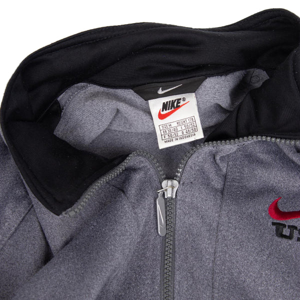 Nike 90s Embroidered Swoosh Logo Spellout Trackjacket (M)