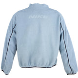Nike 90s Sherpa Fleece Mock Neck Spellout Sweatshirt (M)