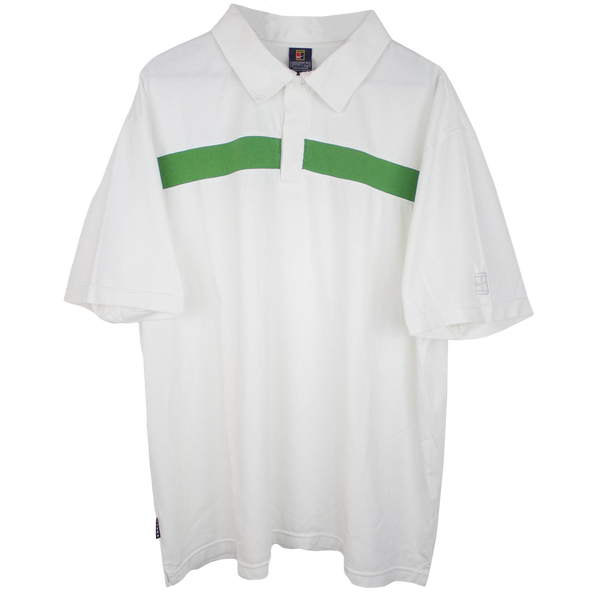 Nike Court Poloshirt with Green Stipe
