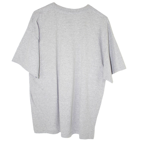 USA America's Pastime Baseball Printed T-Shirt Grey (XL)