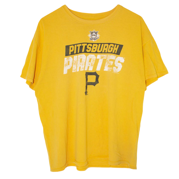 MLB Pittsburgh Pirates Printed T-Shirt Yellow (XL)