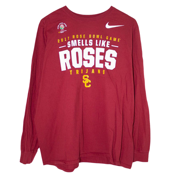 NIKE USC Trojans Rose Bowl Printed Longsleeve Burgundy (XL)