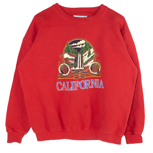 California Printed Graphic Sweater Red (L)