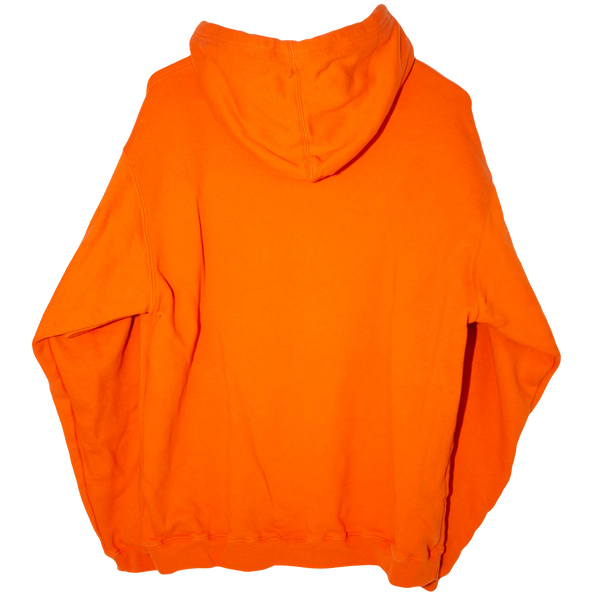 Reebok Vintage Embroidered NFL Broncos Big Logo Hoodie Orange (XL)