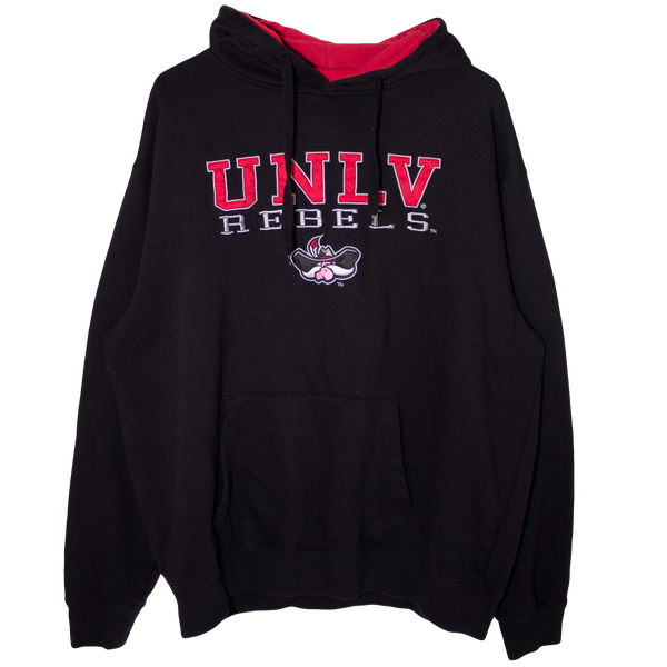 Vintage Embroidered UNLV Rebels Pro Sports Hoodie Black (XL)