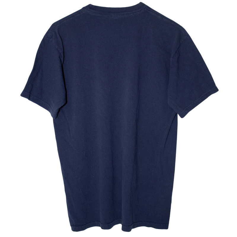 Vintage 1998 Graphic Denver Broncos John Elway T-Shirt Navy (L)