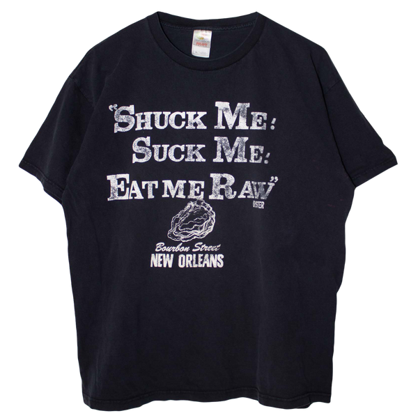 Vintage USA Graphic Bourbon Street New Orleans T-Shirt Black (XL)