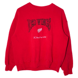 Lee Sport Embroidered Detroit Red Wings Sweater Red (M)