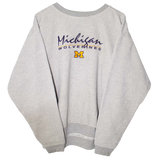 Vintage Embroidered Michigan Wolverines NFL Sweater Grey (L)