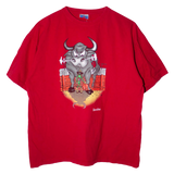 Vintage Graphic Barcelona Bull T-Shirt Red (XL)