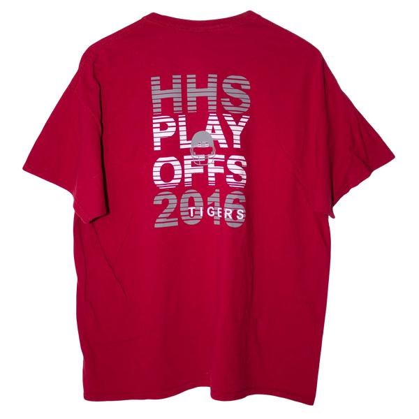Vintage USA Printed HHS Play Offs T-Shirt Red (XL)