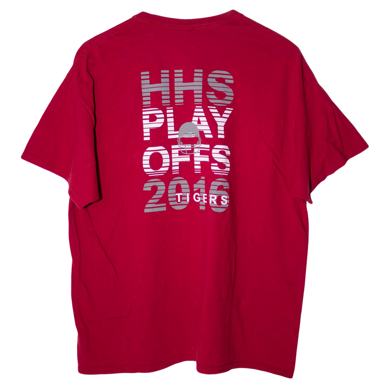 Vintage USA Printed HHS Play Offs T-Shirt Red (XL)