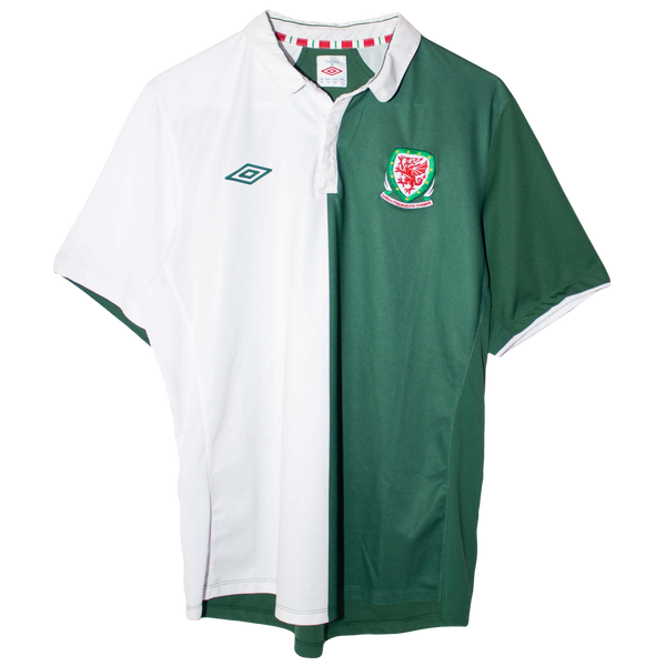 Umbro 90s Embroidered Welsh National Team Logo Two Tone Jersey (XL)