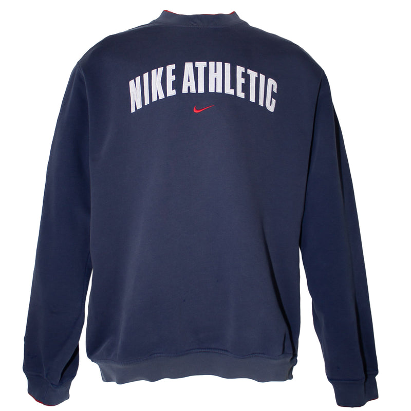 Nike Athletic 00s Embroidered Spellout Sweatshirt (L)