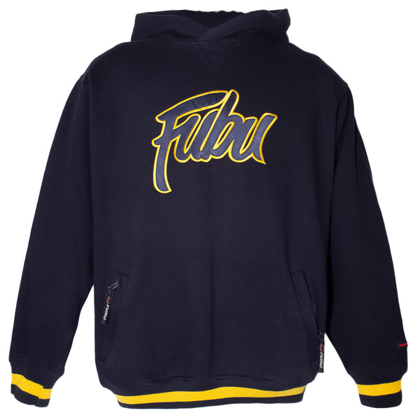 Fubu 90s Embroidered Big Spellout Hoodie (M)