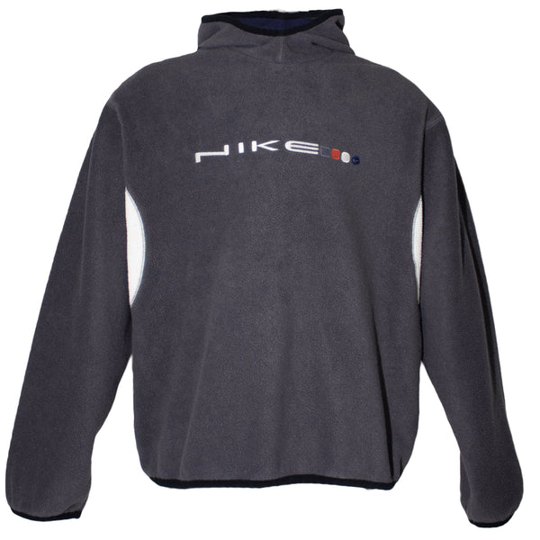 Nike 90s Embroidered Spellout Fleece Hoodie (S)
