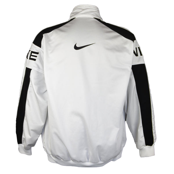 Nike 90s Embroidered Spellout Swoosh Trackjacket (L)