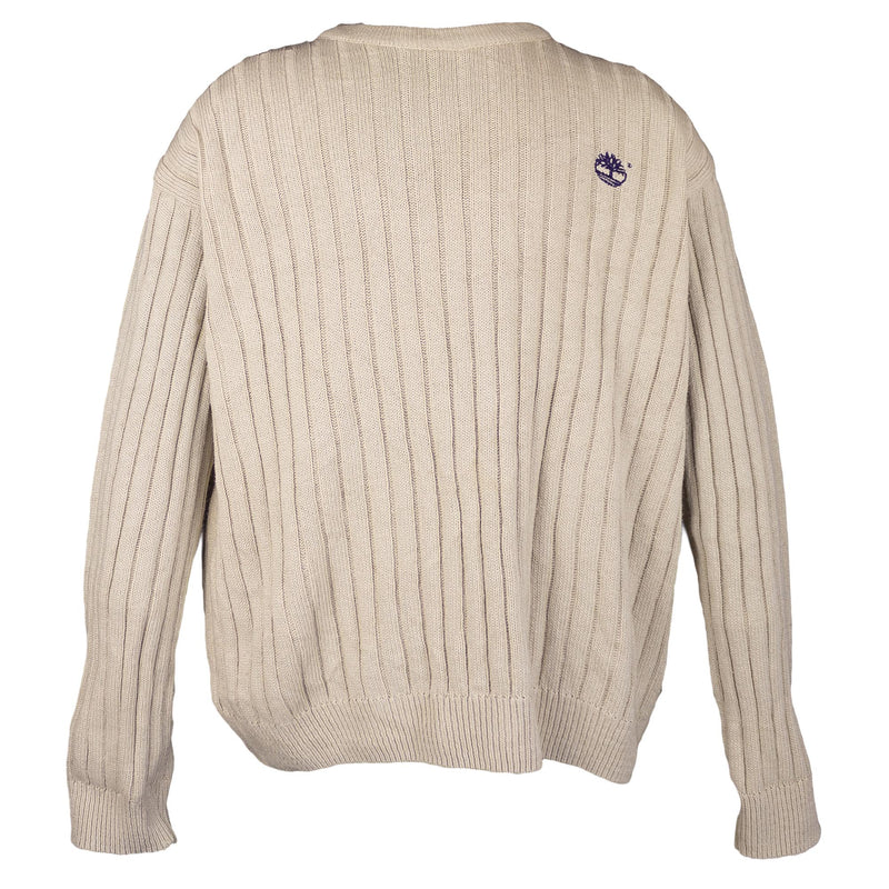 Timberland 90s Embroidered Small Logo Knit Sweatshirt (M)