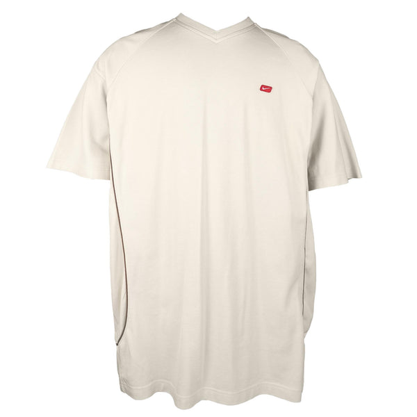 Nike 00s Small Patch Logo V-Neck T-Shirt (XL)