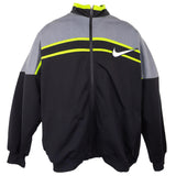 Nike 90s Embroidered Spellout Swoosh Logo Trackjacket (XL)