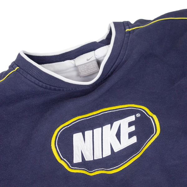 Nike 00s Embroidered Spellout Sweatshirt (M)