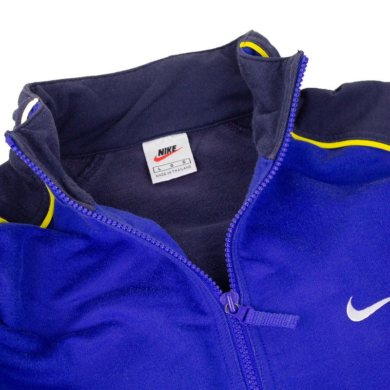 Nike Basketball 90s Embroidered Swoosh Logo Sweatjacket (XL)