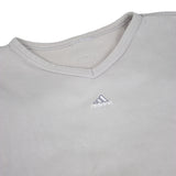 Adidas 00s Embroidered Small Logo V-Neck Sweatshirt (S)