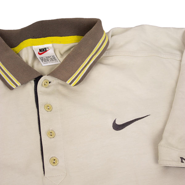 Nike 90s Embroidered Swoosh Logo Poloshirt (L)