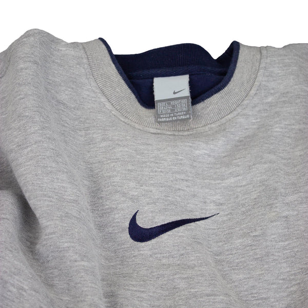Nike 00s Embroidered Middle Swoosh Sweatshirt (L)