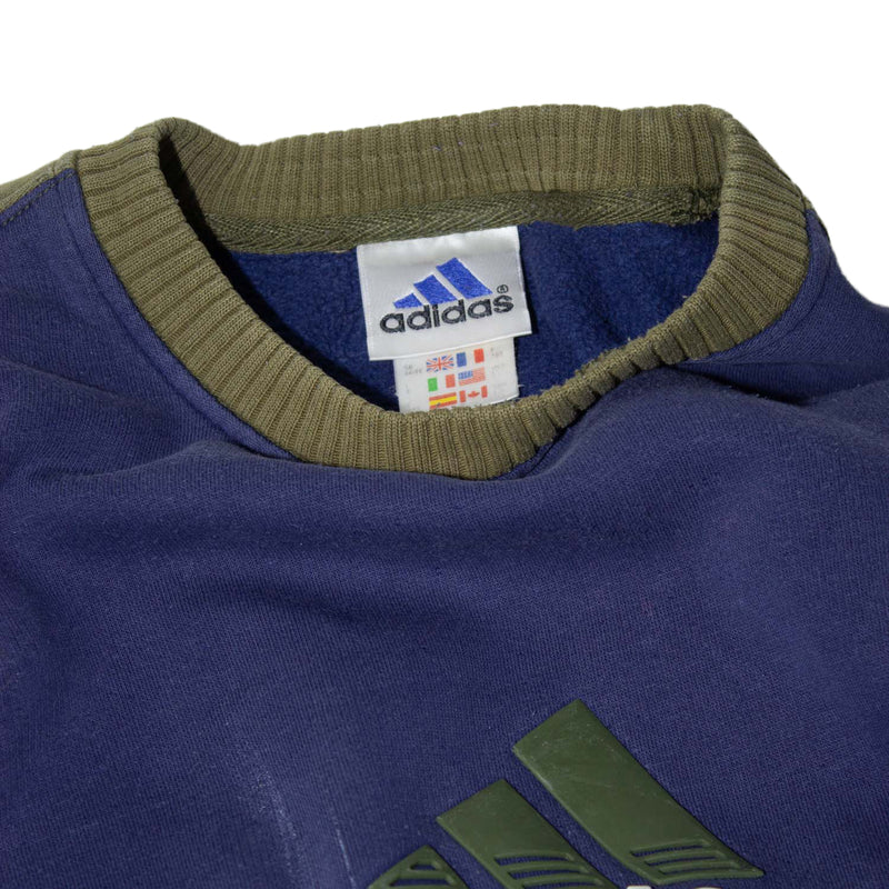 Adidas 90s Rubber Spellout Sweatshirt (XL)