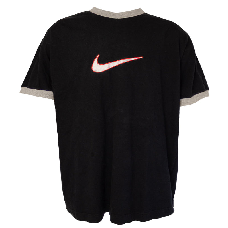 Nike 90s Embroidered Big Swoosh Logo T-Shirt (L)