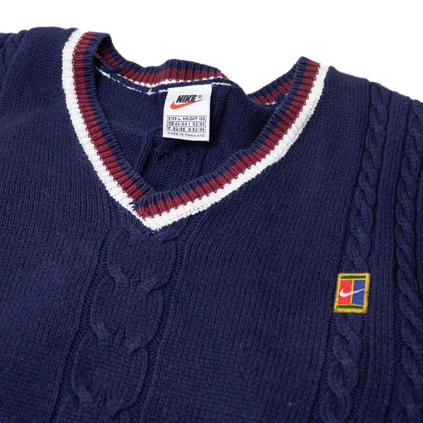 Nike Court 90s Small Logo Knit Sweater Vest (L)