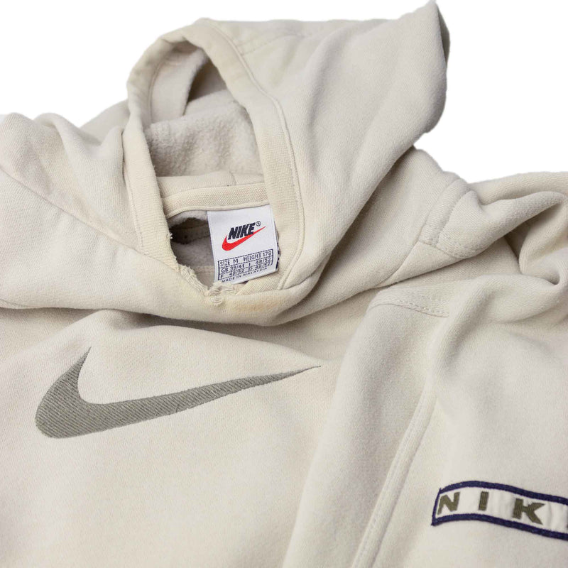 Nike 90s Embroidered Swoosh Logo Hoodie (L)