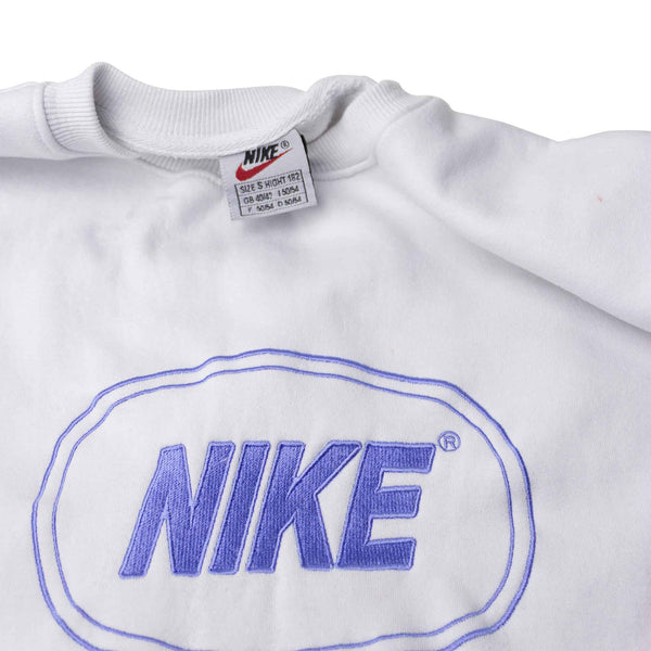 Nike 90s Embroidered Spellout Sweatshirt (S)