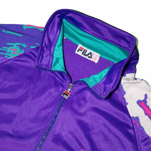 FILA 90s Embroidered Small Logo Crazy Trackjacket (XL)