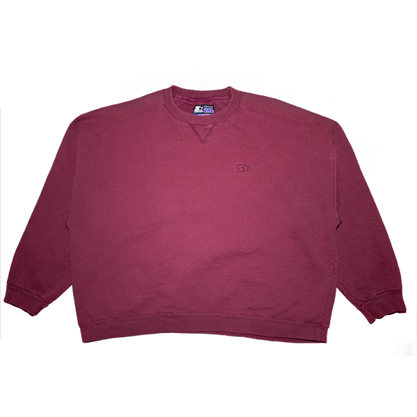 Starter 90s Embroidered Small Logo Sweatshirt Burgundy (L)