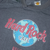 Hard Rock Café Beijing Printed Big Logo T-Shirt Grey (L)